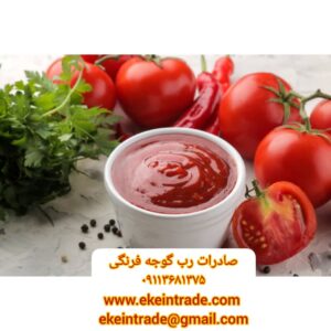 صادرات رب گوجه فرنگی